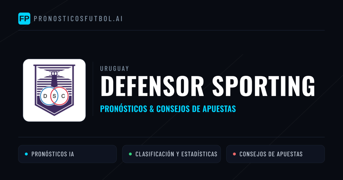 Defensor Sporting Pronósticos y estadísticas