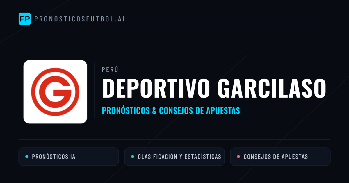 Deportivo Garcilaso Pronósticos y estadísticas