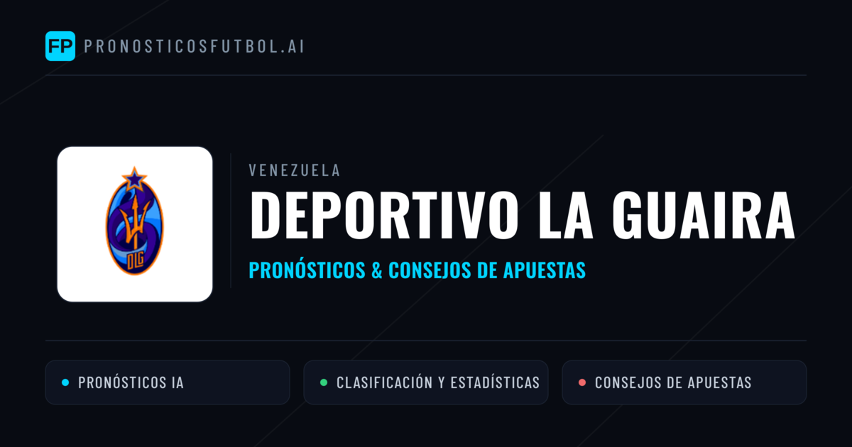 Deportivo La Guaira Pronósticos y estadísticas