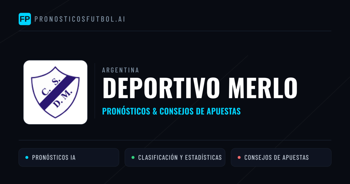 Deportivo Merlo Pronósticos y estadísticas