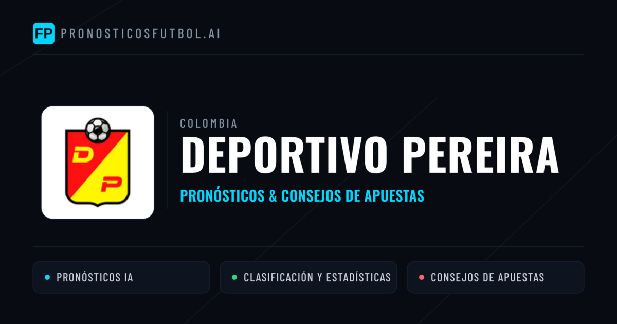 Deportivo Pereira Pronósticos y estadísticas