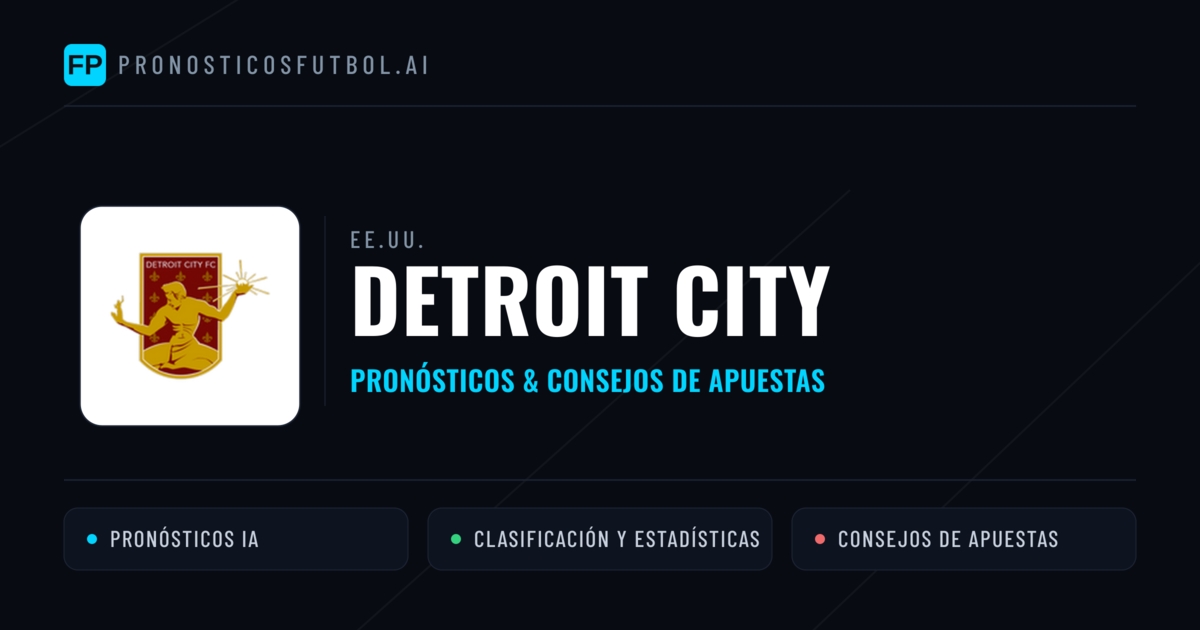 Detroit City Pronósticos y estadísticas