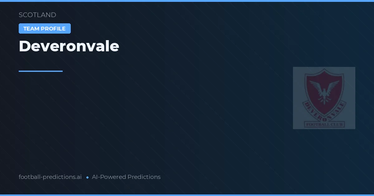 Deveronvale Pronósticos y estadísticas