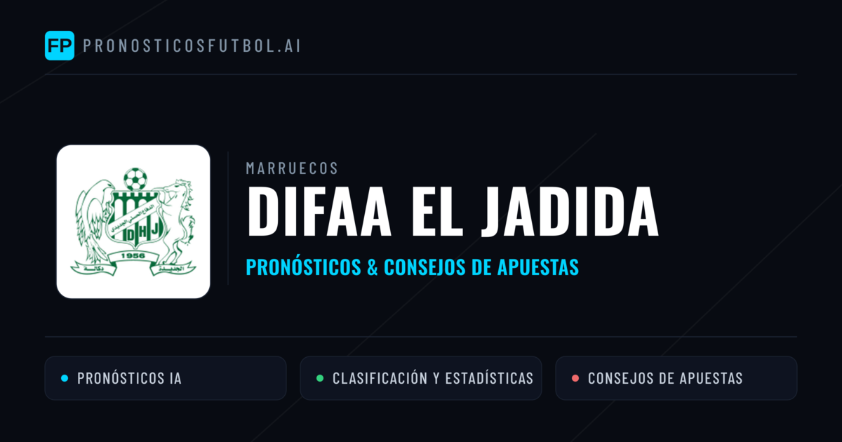 Difaa El Jadida Pronósticos y estadísticas