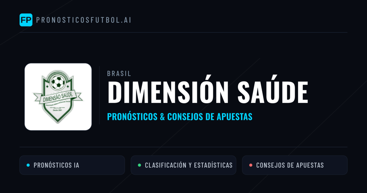 Dimensión Saúde Pronósticos y estadísticas