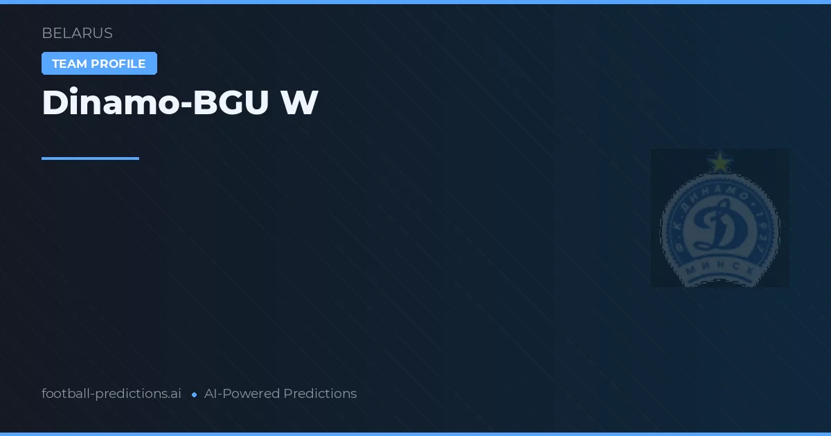 Dinamo-BGU W Pronósticos y estadísticas