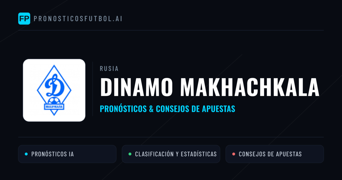 Dinamo Makhachkala Pronósticos y estadísticas