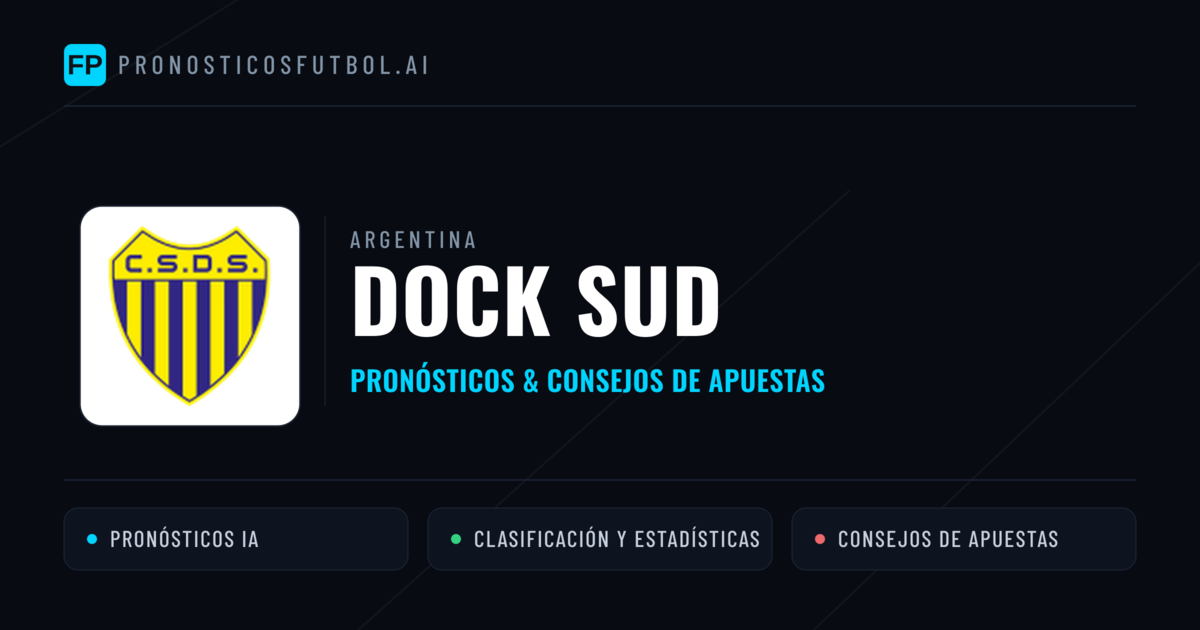 Dock Sud Pronósticos y estadísticas