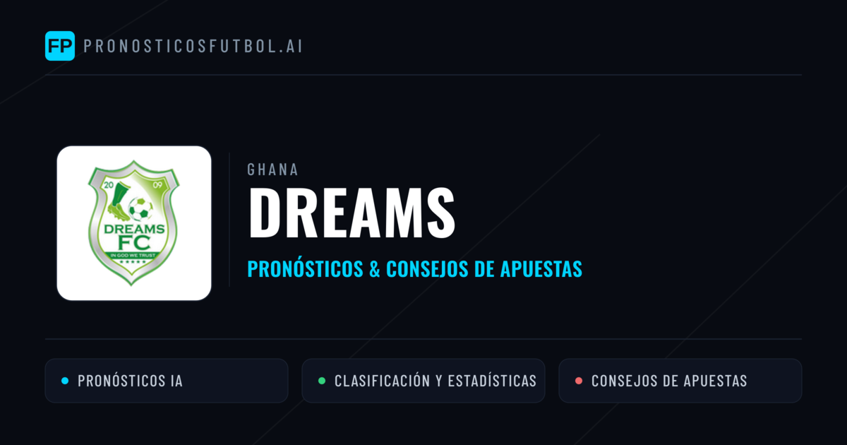 Dreams Pronósticos y estadísticas