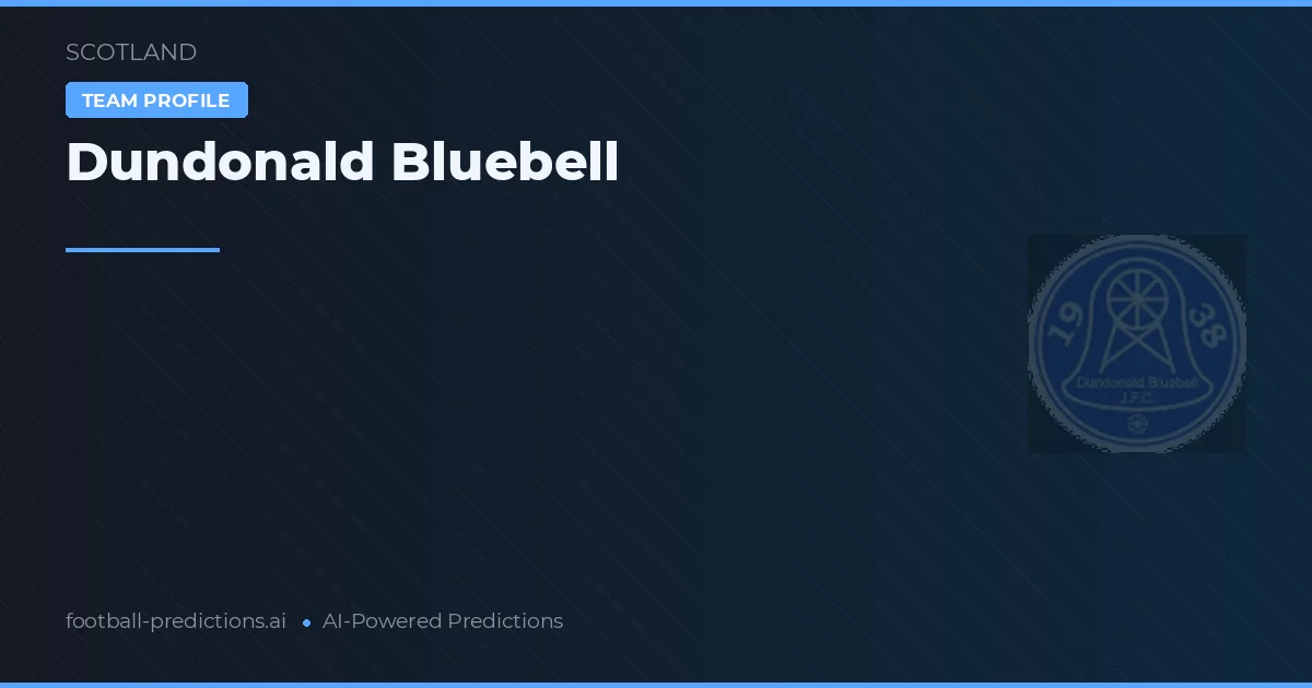 Dundonald Bluebell Pronósticos y estadísticas
