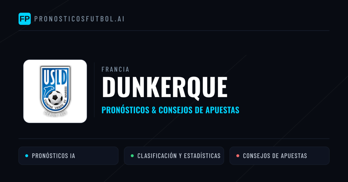 Dunkerque Pronósticos y estadísticas