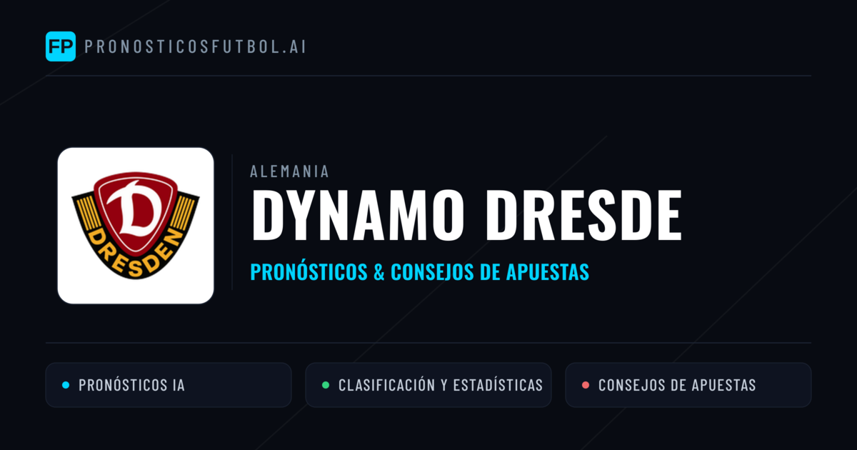 Dynamo Dresde Pronósticos y estadísticas