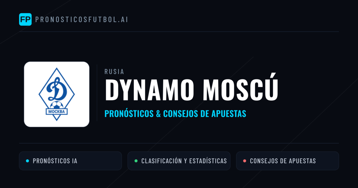 Dynamo Moscú Pronósticos y estadísticas