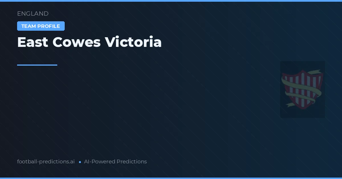 East Cowes Victoria Pronósticos y estadísticas