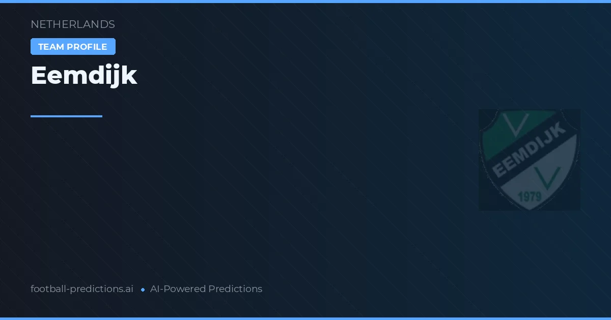 Eemdijk Pronósticos y estadísticas