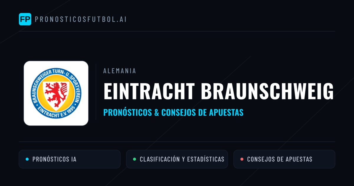 Eintracht Braunschweig Pronósticos y estadísticas