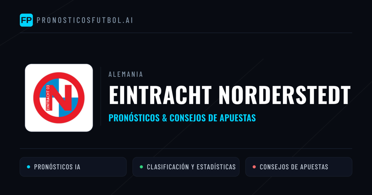 Eintracht Norderstedt Pronósticos y estadísticas
