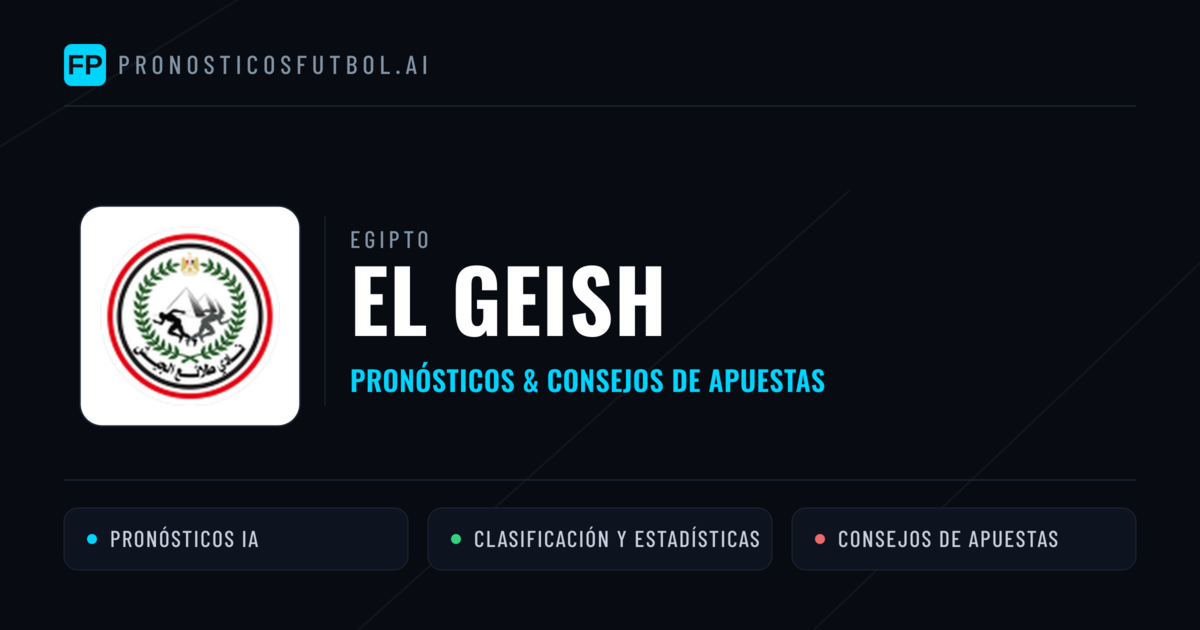 El Geish Pronósticos y estadísticas
