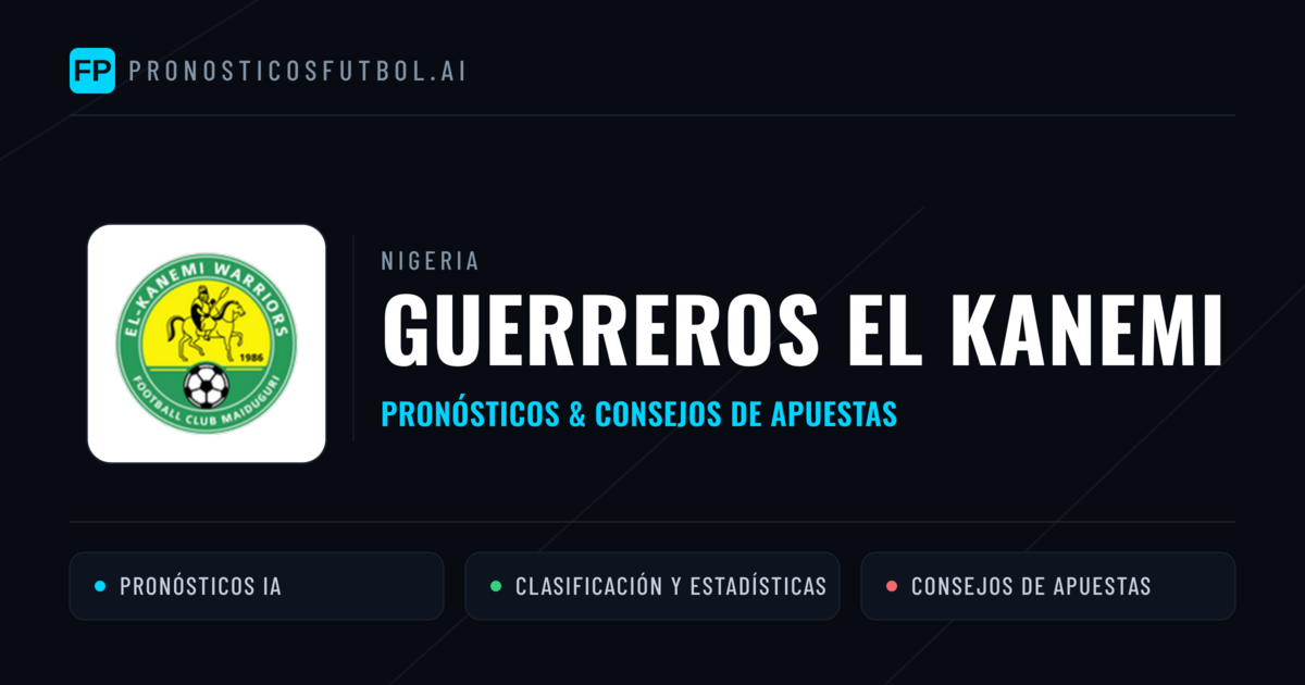 Guerreros El Kanemi Pronósticos y estadísticas