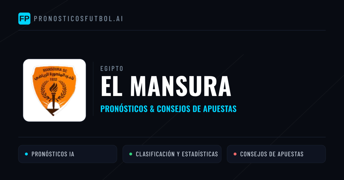 El Mansura Pronósticos y estadísticas