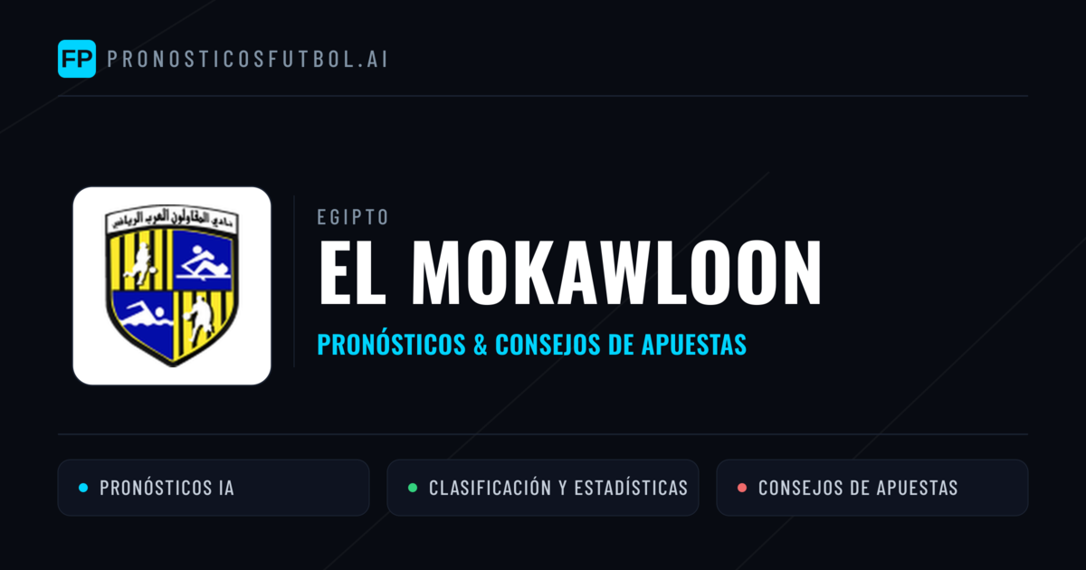 El Mokawloon Pronósticos y estadísticas