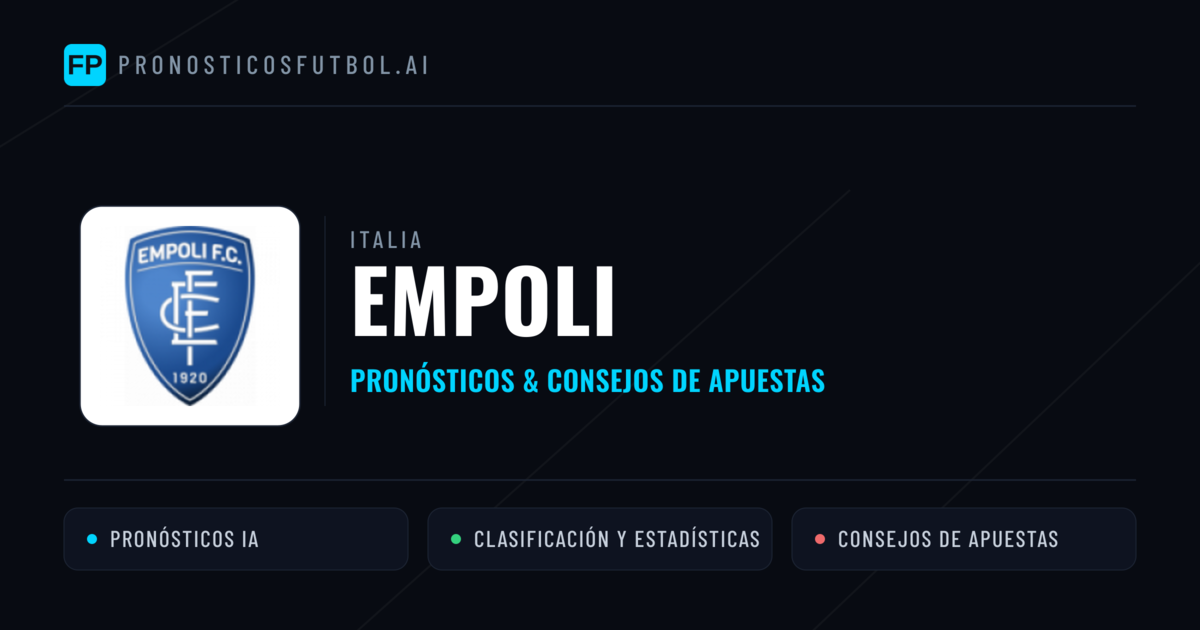 Empoli Pronósticos y estadísticas