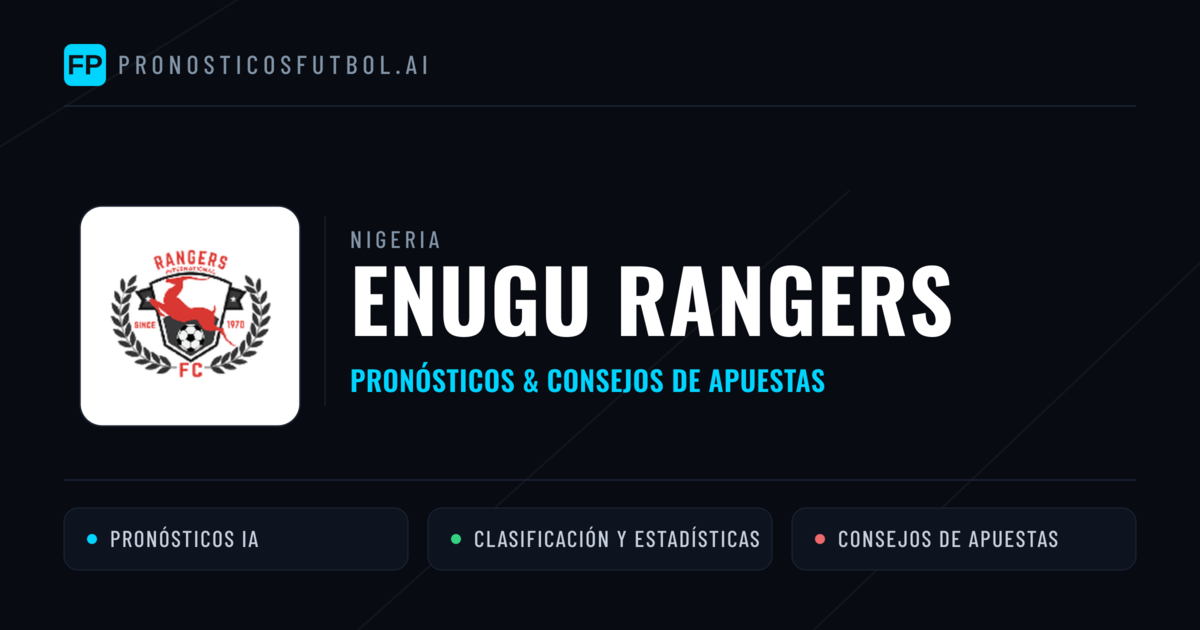 Enugu Rangers Pronósticos y estadísticas