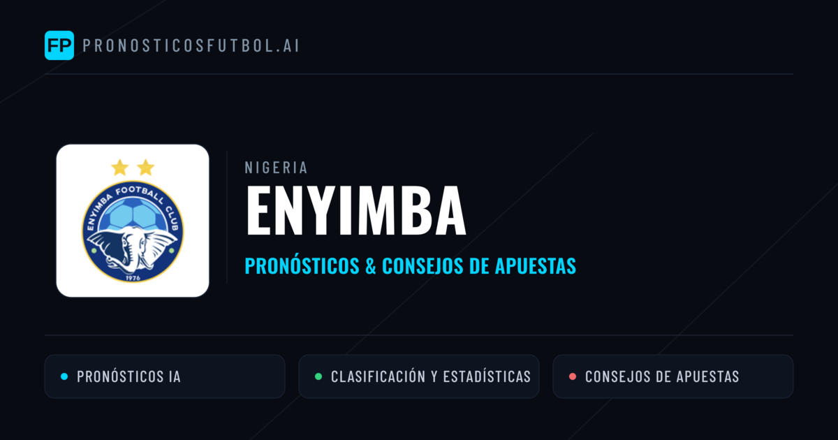 Enyimba Pronósticos y estadísticas