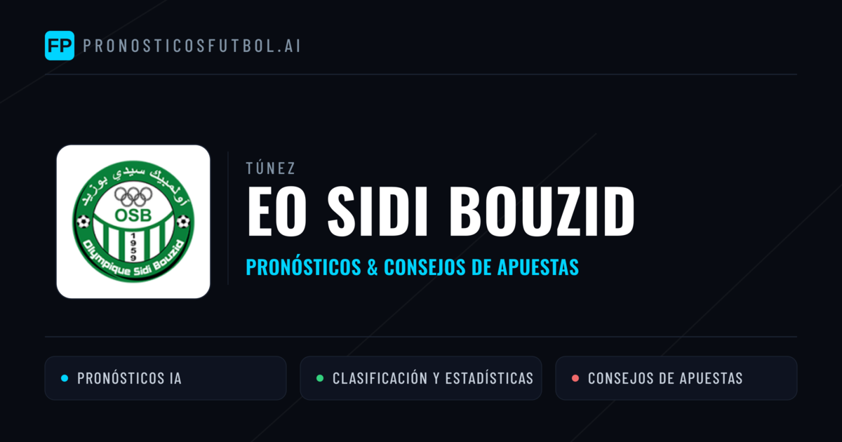 EO Sidi Bouzid Pronósticos y estadísticas