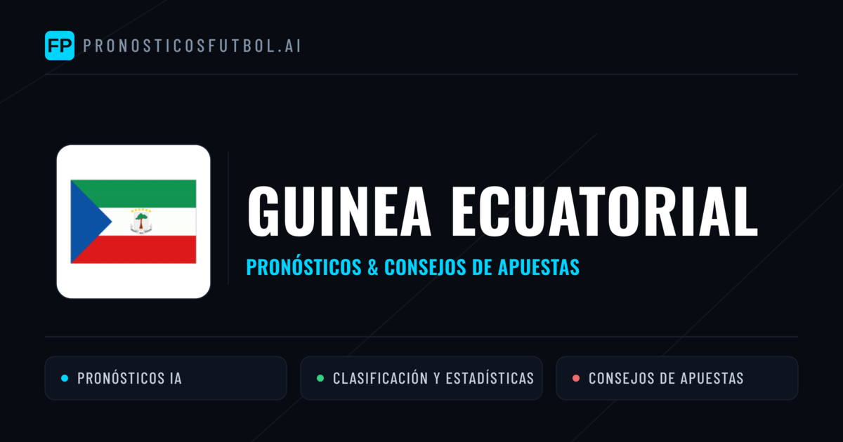 Guinea Ecuatorial Pronósticos y estadísticas