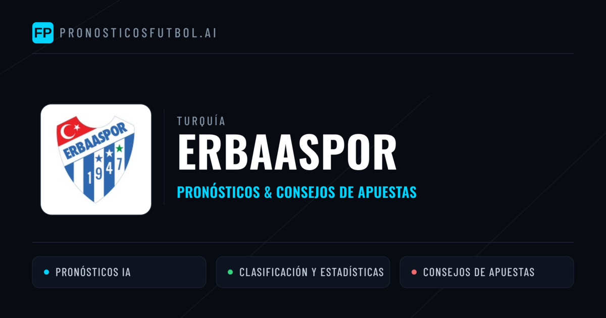 Erbaaspor Pronósticos y estadísticas