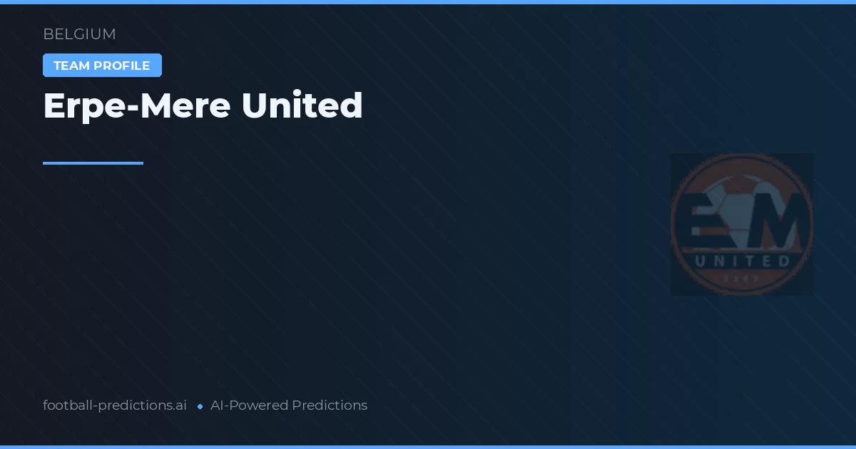 Erpe-Mere United Pronósticos y estadísticas