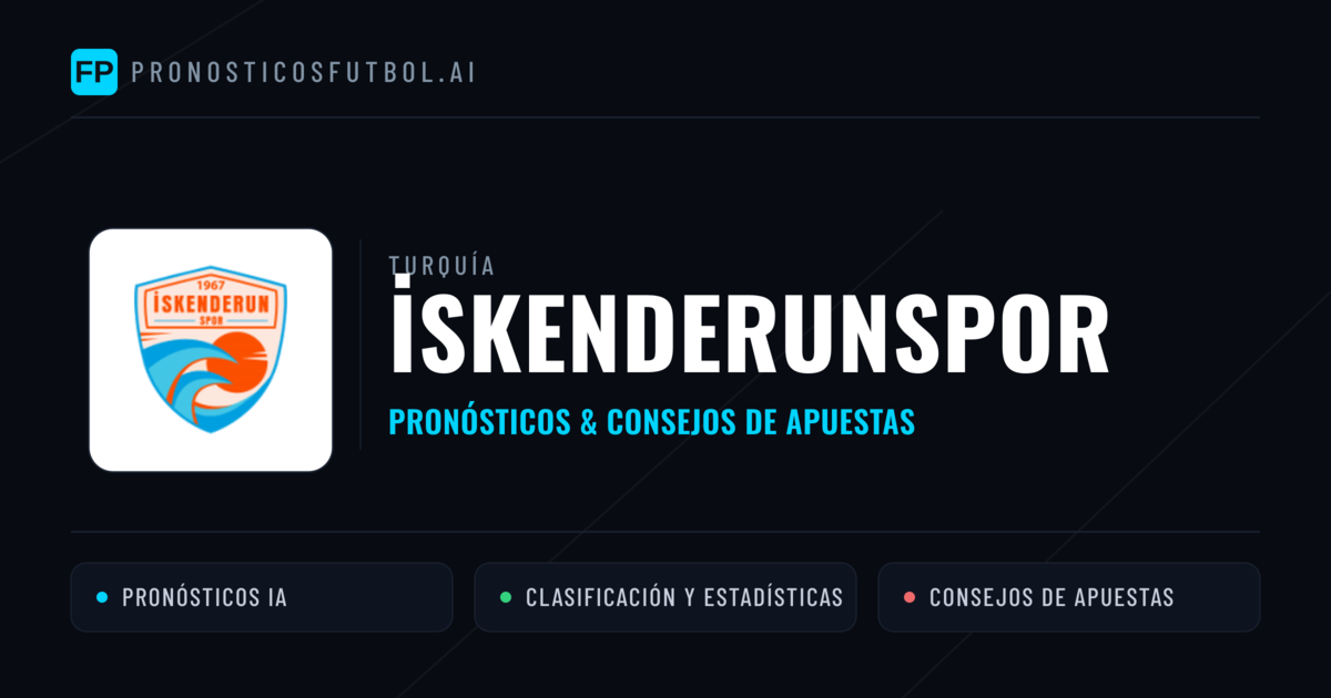 İskenderunspor Pronósticos y estadísticas