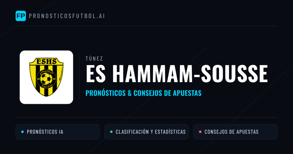 ES Hammam-Sousse Pronósticos y estadísticas