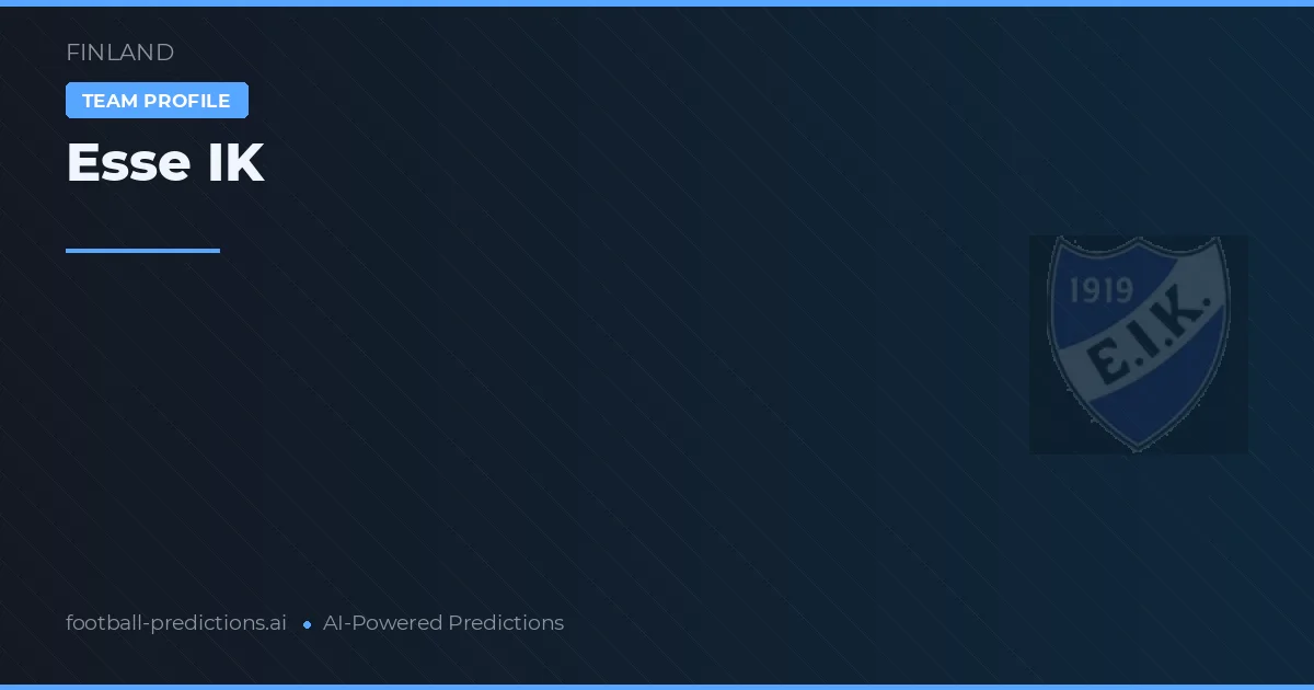 Esse IK Pronósticos y estadísticas
