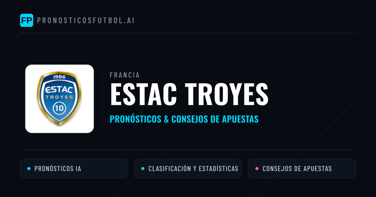 Estac Troyes Pronósticos y estadísticas