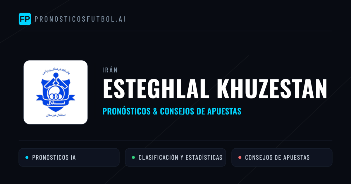 Esteghlal Khuzestan Pronósticos y estadísticas