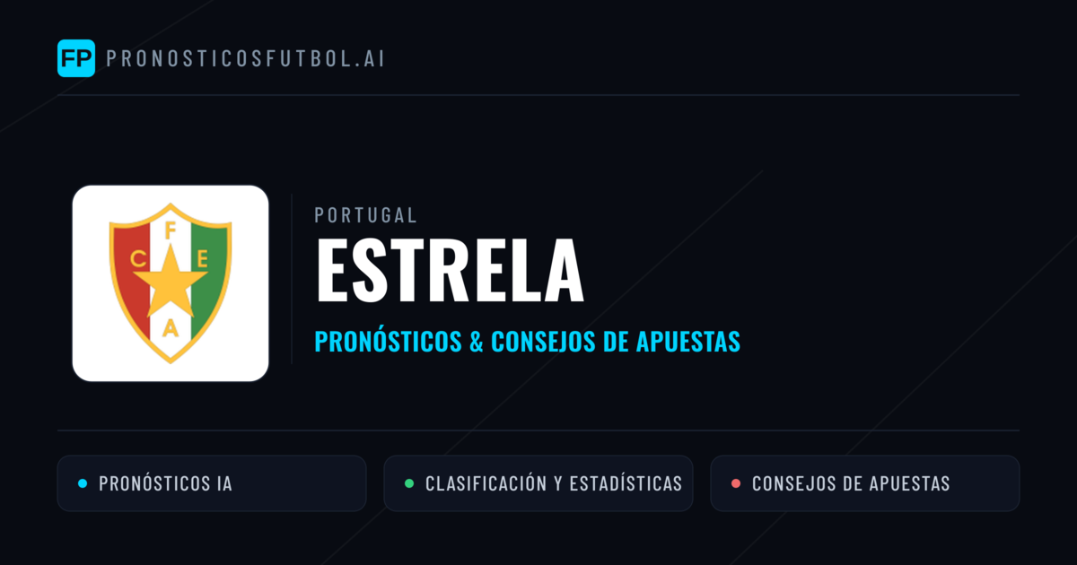 Estrela Pronósticos y estadísticas