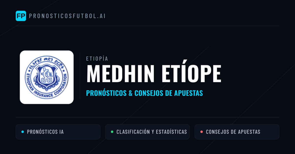 Medhin Etíope Pronósticos y estadísticas
