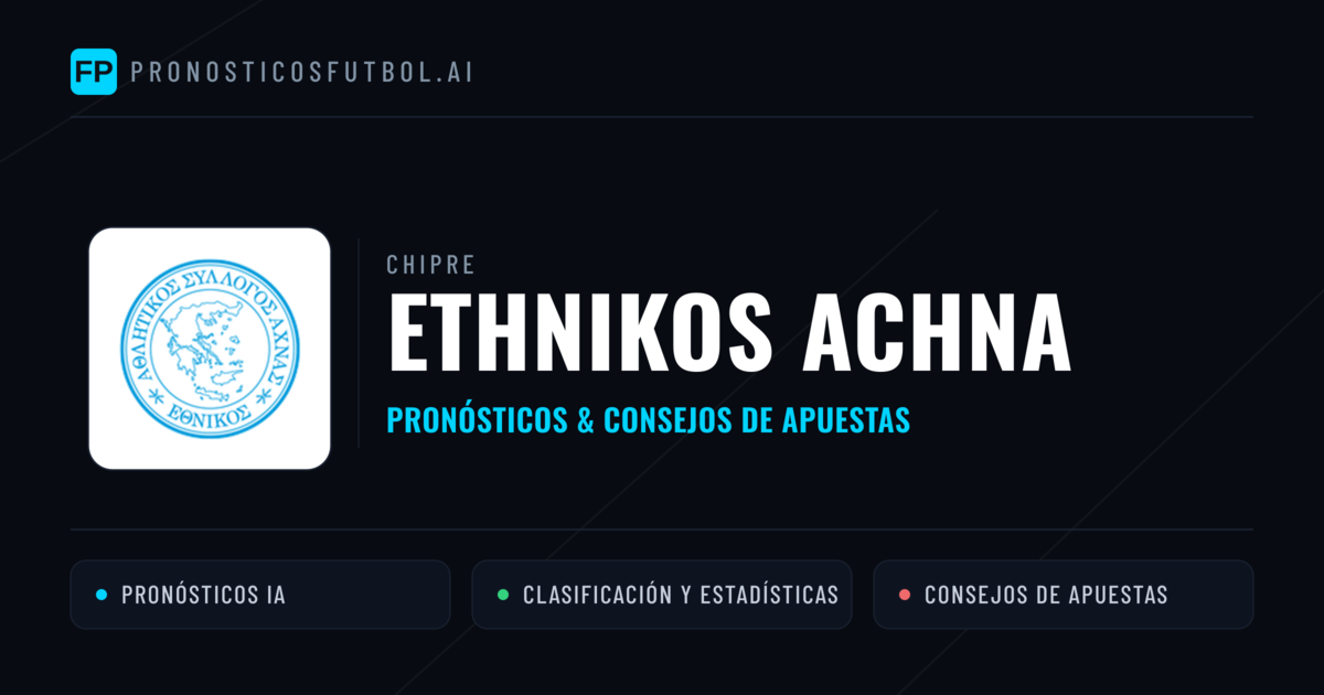 Ethnikos Achna Pronósticos y estadísticas