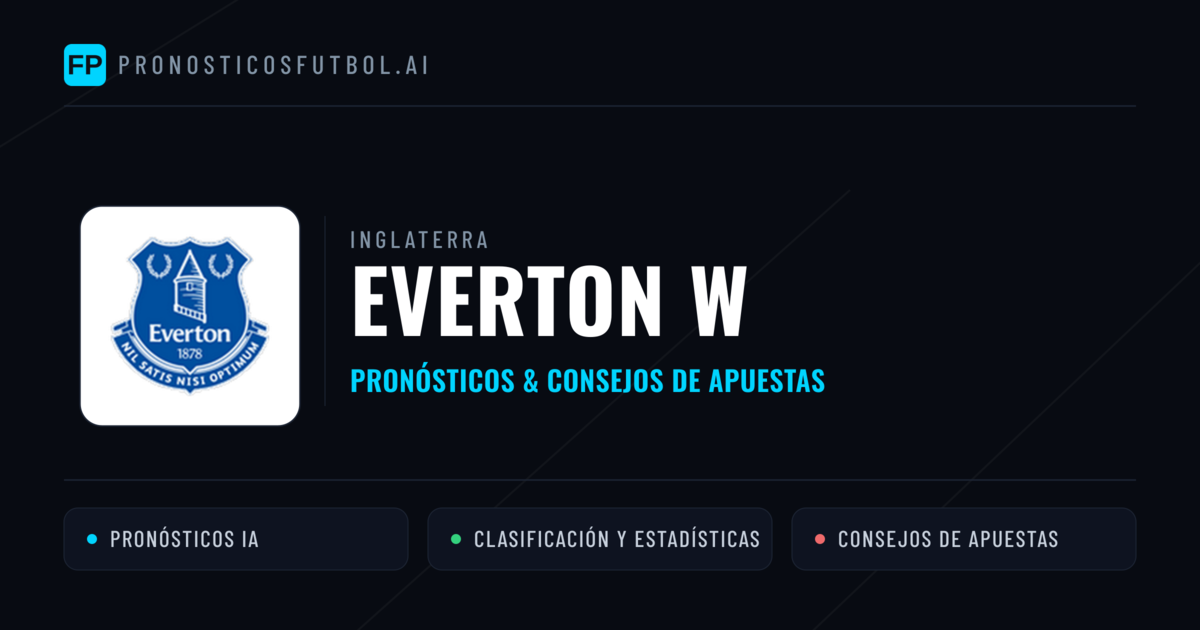 Everton W Pronósticos y estadísticas