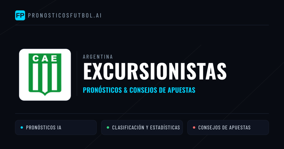 Excursionistas Pronósticos y estadísticas