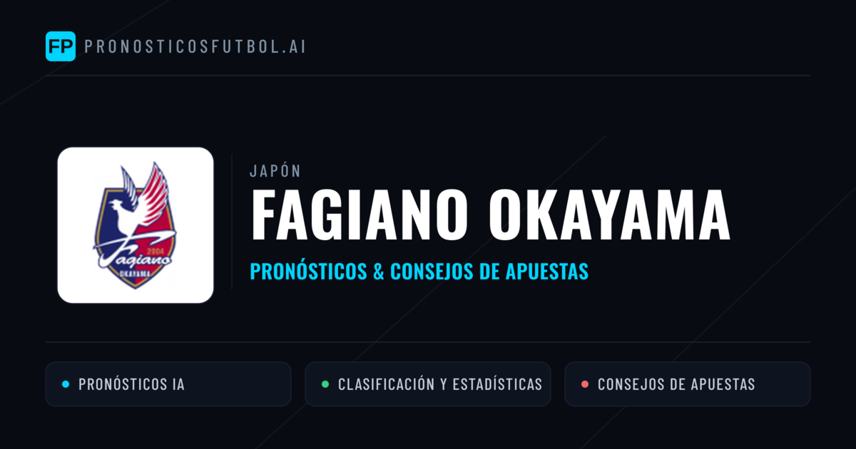 Fagiano Okayama Pronósticos y estadísticas