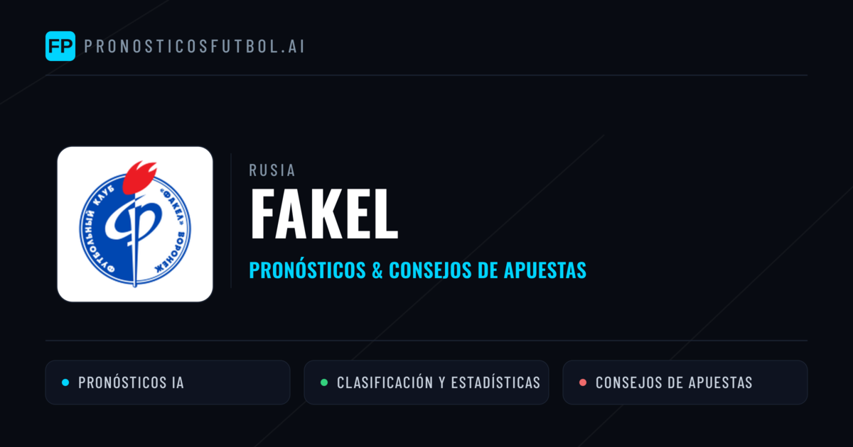 Fakel Pronósticos y estadísticas