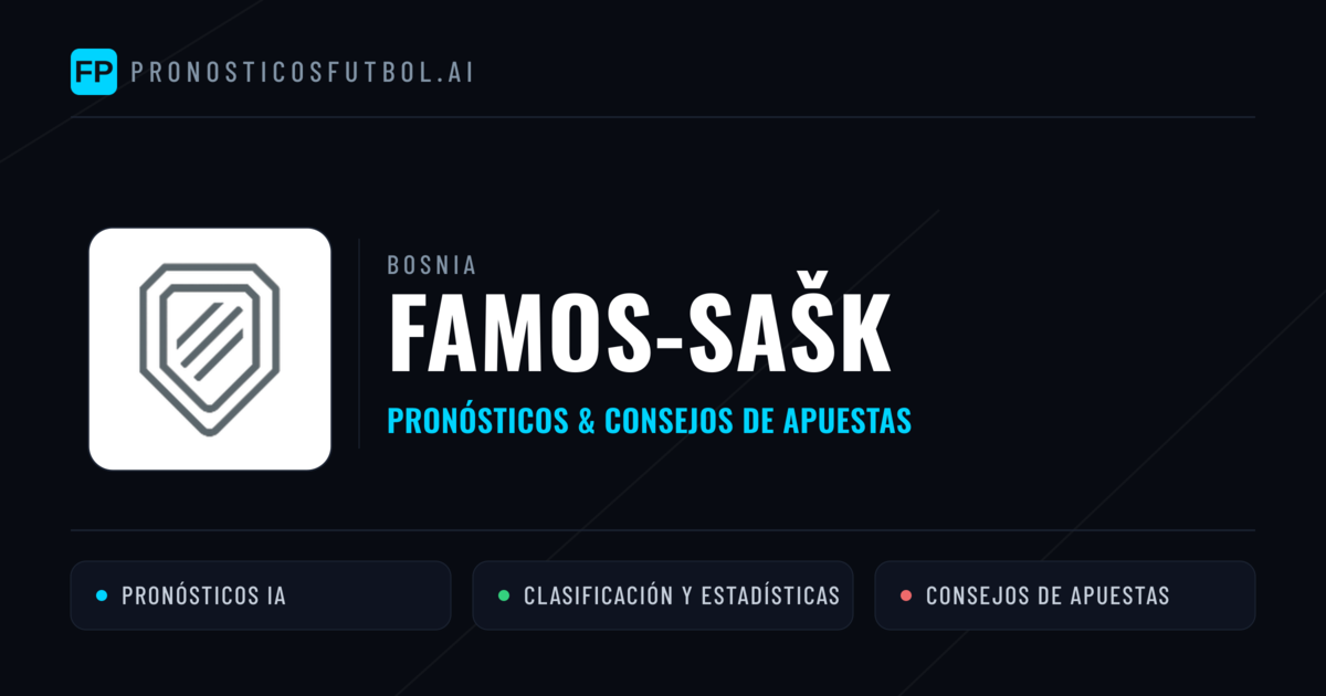 Famos-SAŠK Pronósticos y estadísticas