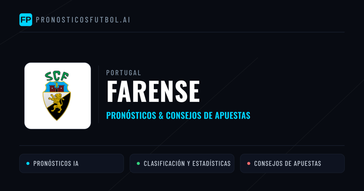 Farense Pronósticos y estadísticas