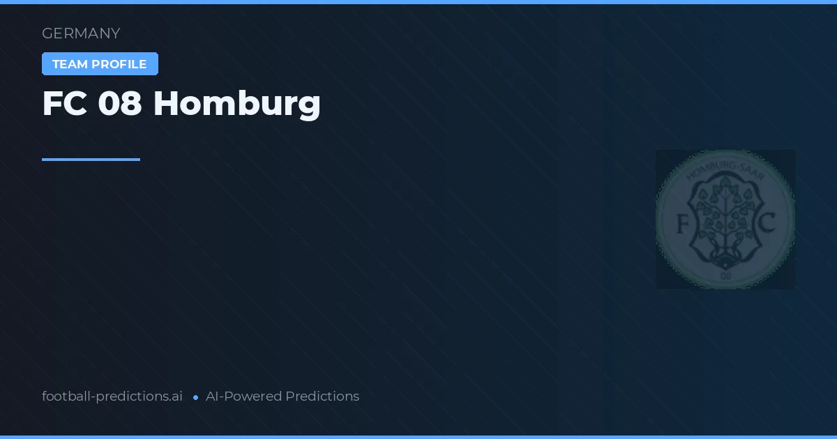 FC 08 Homburg Pronósticos y estadísticas