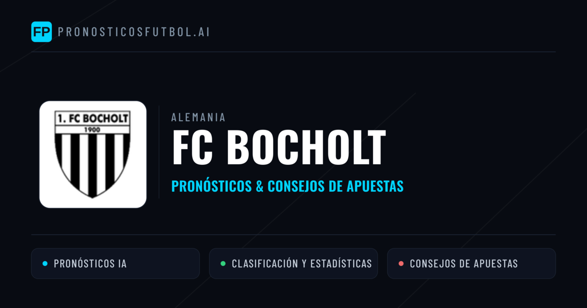 FC Bocholt Pronósticos y estadísticas