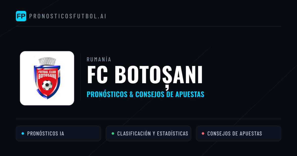 FC Botoșani Pronósticos y estadísticas