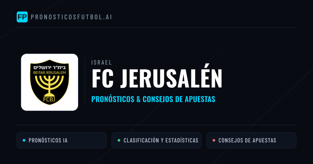 FC Jerusalén Pronósticos y estadísticas